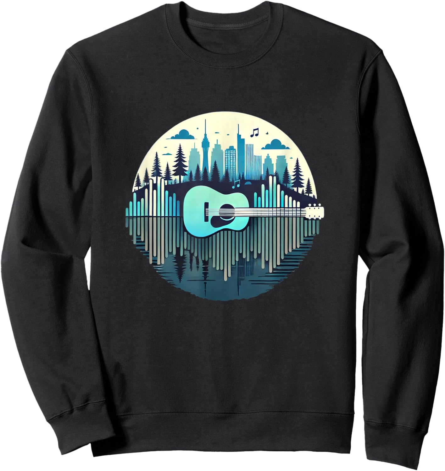 guitar man gift guitarist , Black, S Sweatshirt - Sweatshirt | Black