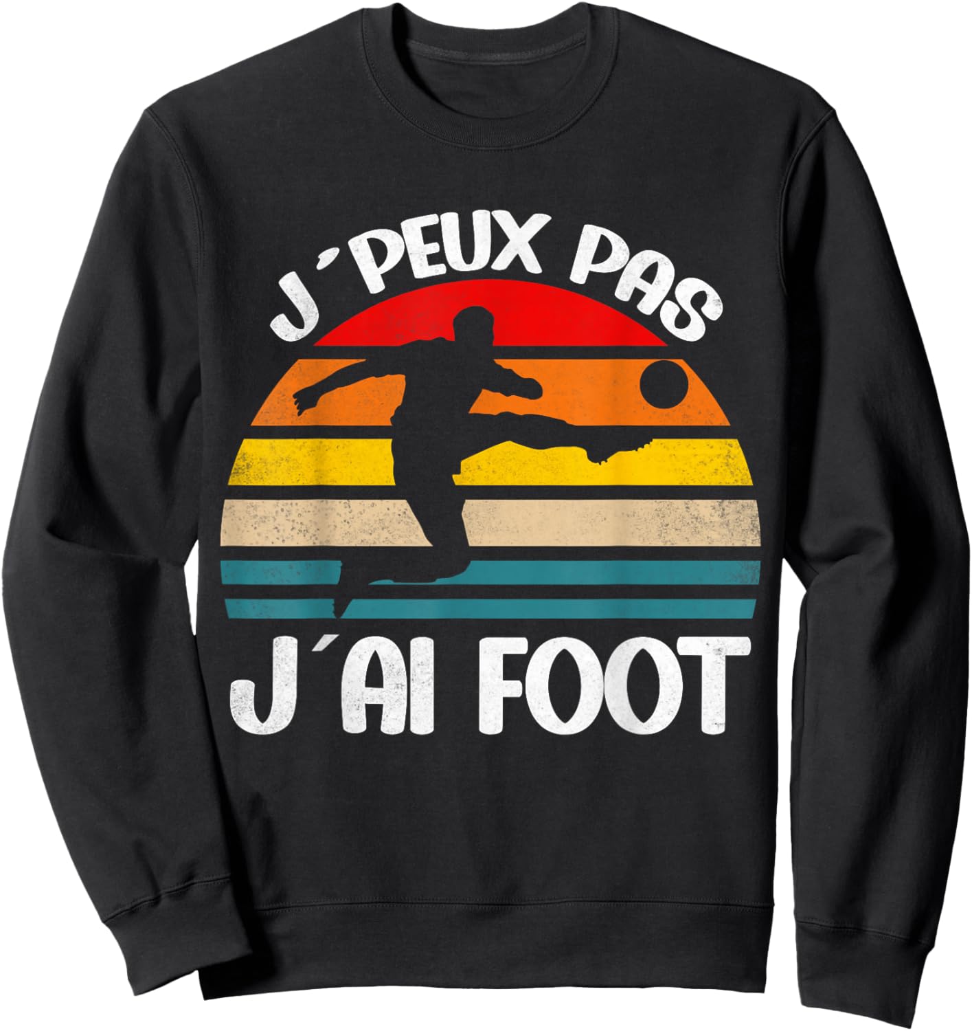 J´Peux Pas J´Ai Football For Children Boys , Black, S Sweatshirt - Sweatshirt | Black