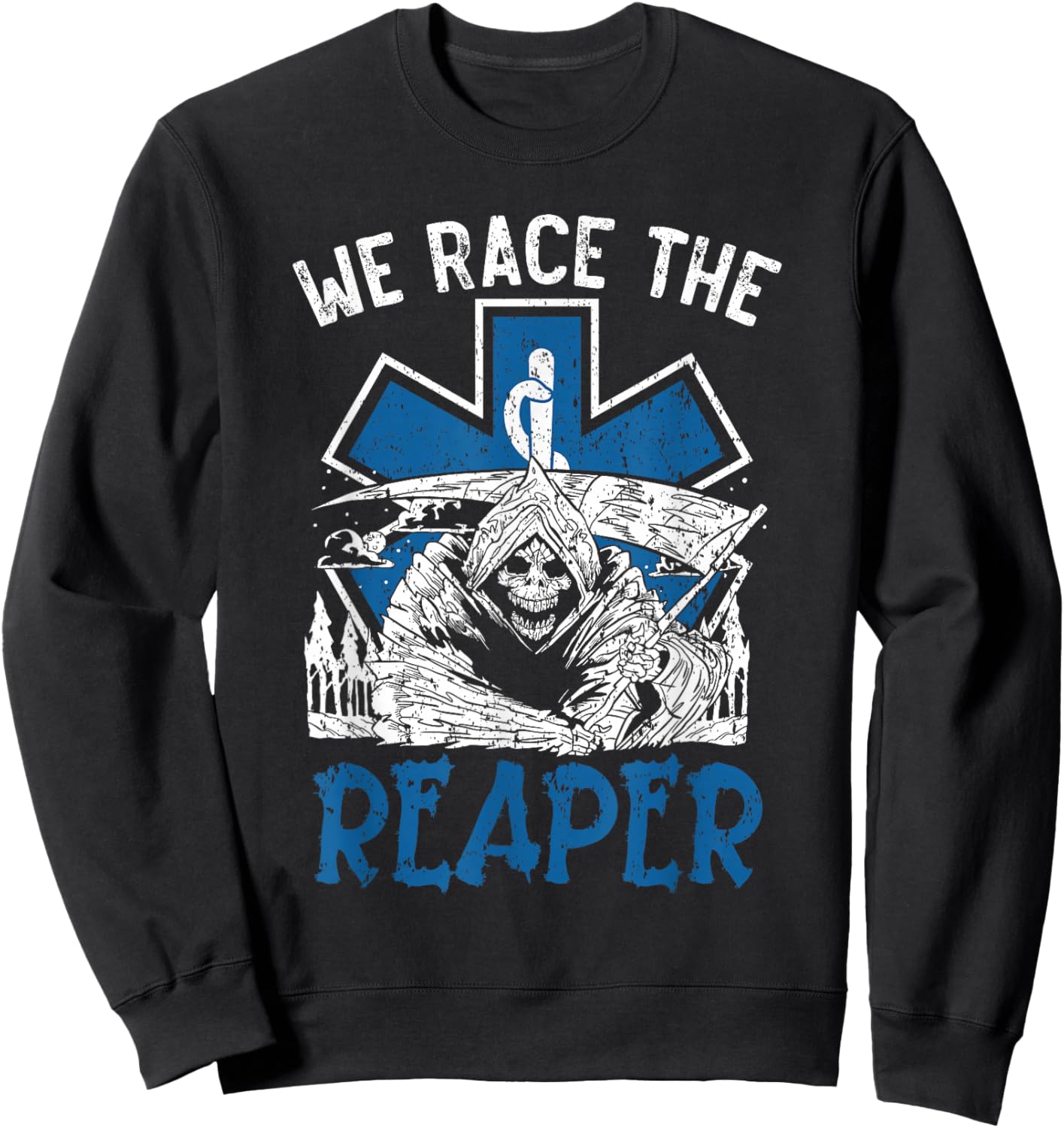 Emergency Medical Technician Healthcare EMT Paramedic Sweatshirt - Sweatshirt | Black