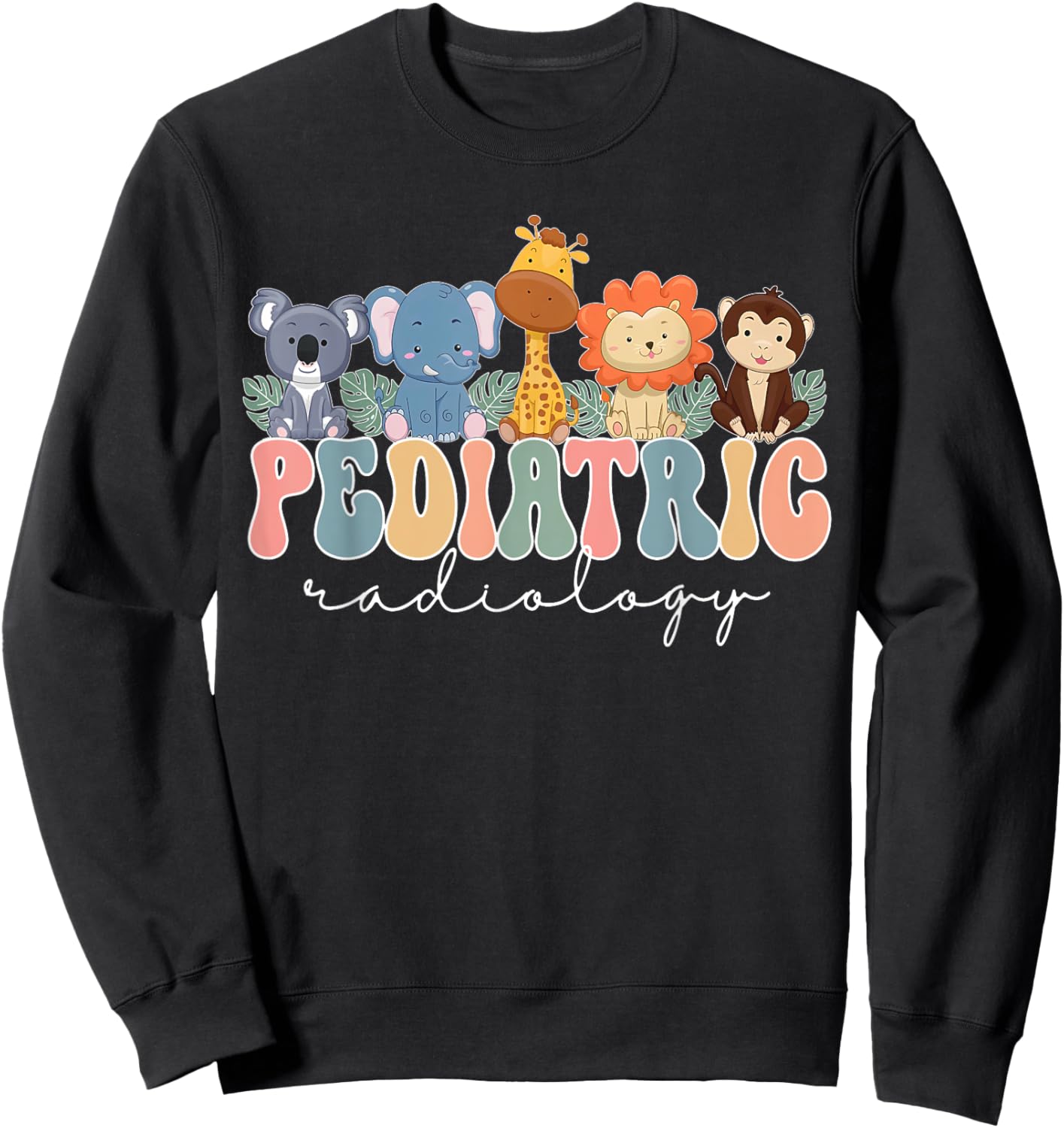 Pediatric Radiology Cute Animals Pediatric Radiologist X-ray Sweatshirt - Sweatshirt | Black