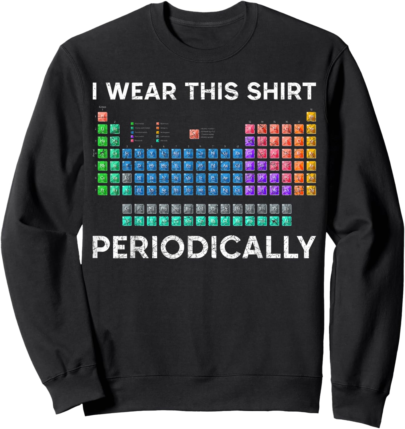 Periodic Table Chemistry Sweatshirt - Sweatshirt | Black