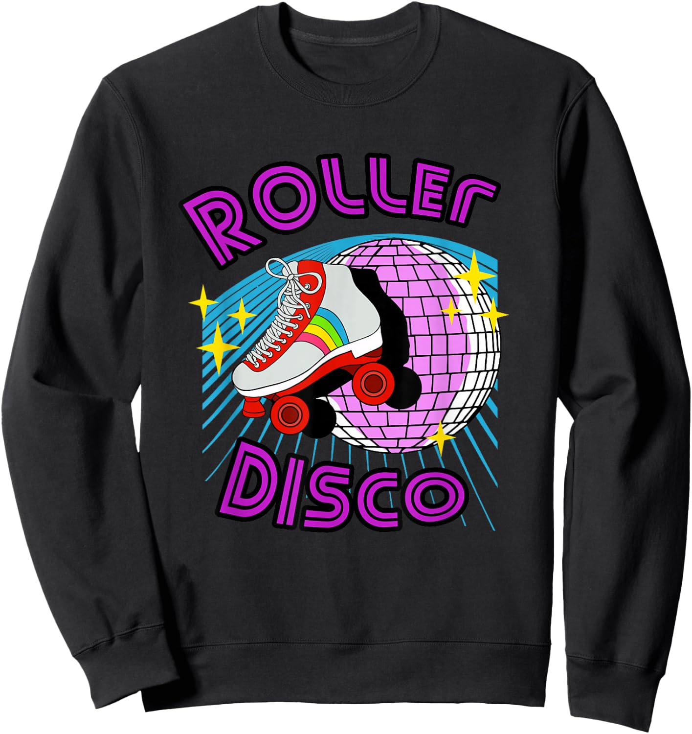Roller Derby Gift Women Girls Roller Skating Roller Sweatshirt - Sweatshirt | Black