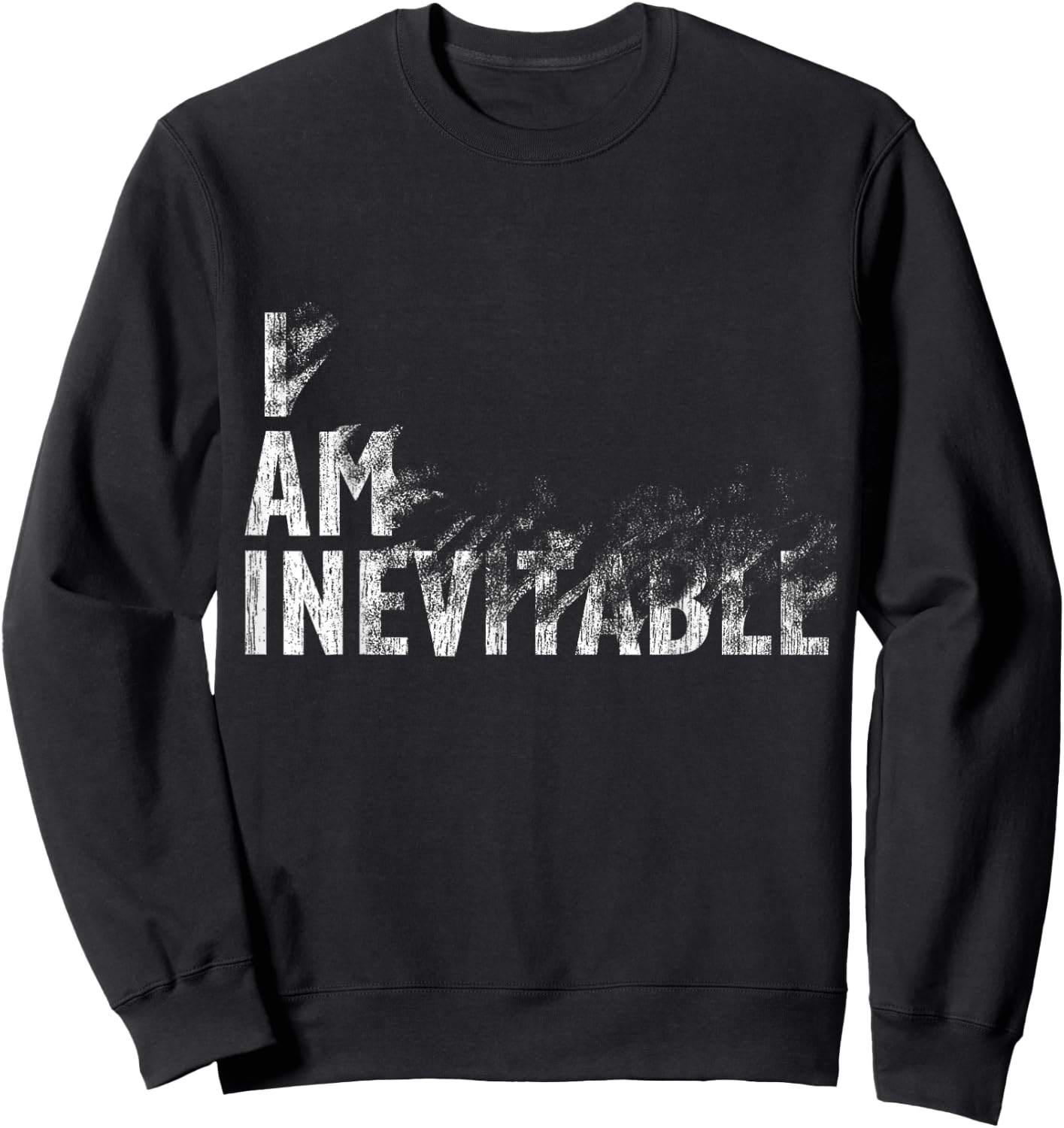 Men Women I Am Inevitable Vintage for Kids Sweatshirt - Sweatshirt | Black