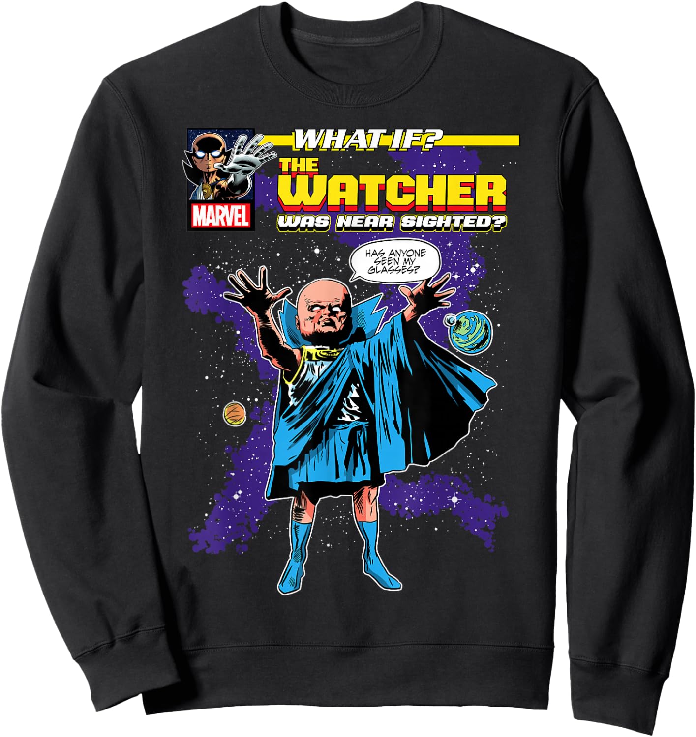 Marvel What If The Watcher Comic Cover Sweatshirt - Sweatshirt | Black