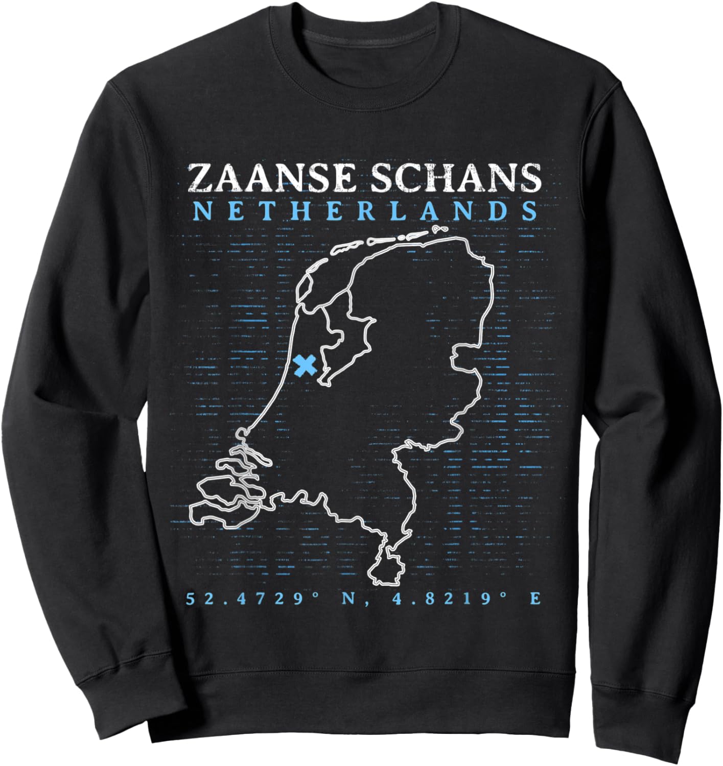 Netherlands Zaanse Schans Sweatshirt - Sweatshirt | Black