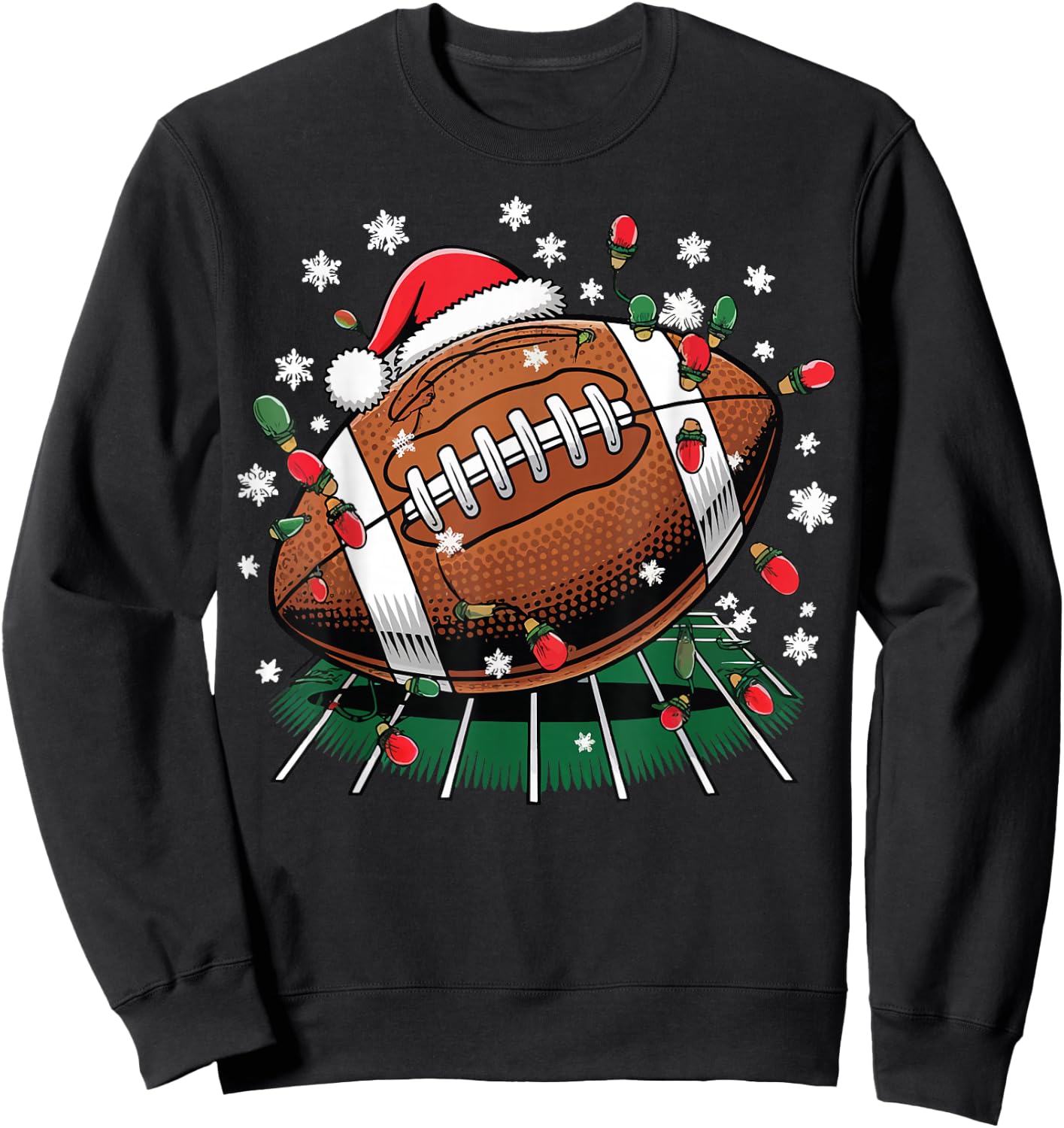 Football Christmas Sweatshirt - Sweatshirt | Black