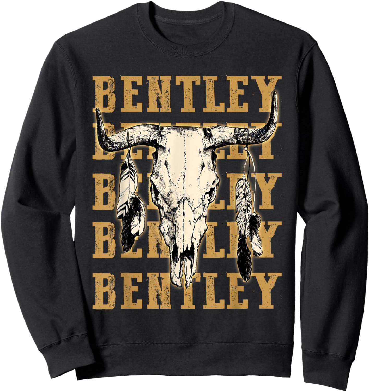 Bentley Proud Last Name Lovers Vintage Art Awesome Apparel Sweatshirt - Sweatshirt | Black