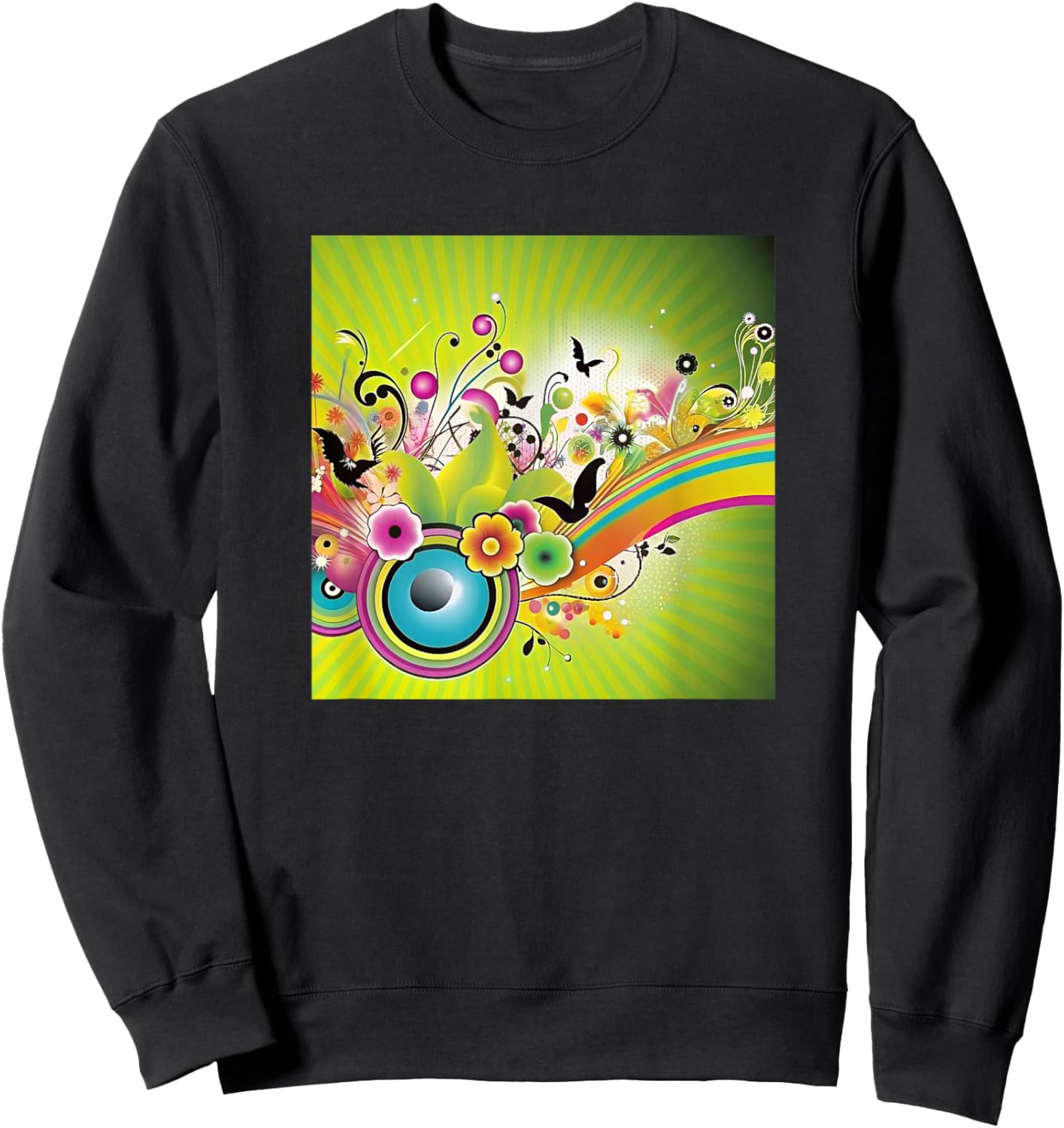 Frutiger Metro Gen Z Millennial Nostalgia Y2K Aesthetic Art Sweatshirt - Sweatshirt | Black