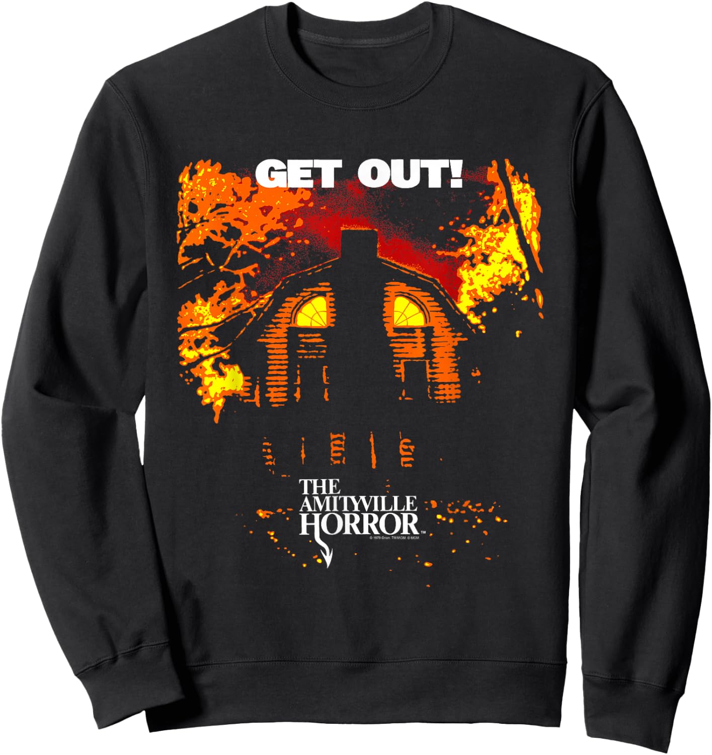 Amityville Horror Get Out Sweatshirt - Sweatshirt | Black