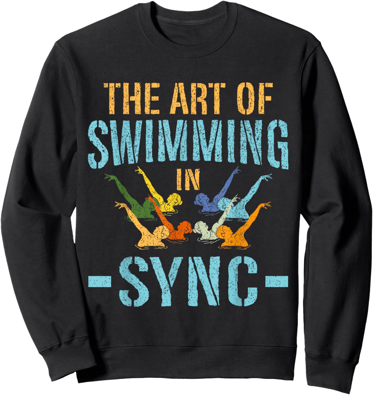 Synchronized Swimming Artistic Synchro Swimming Sweatshirt - Sweatshirt | Black