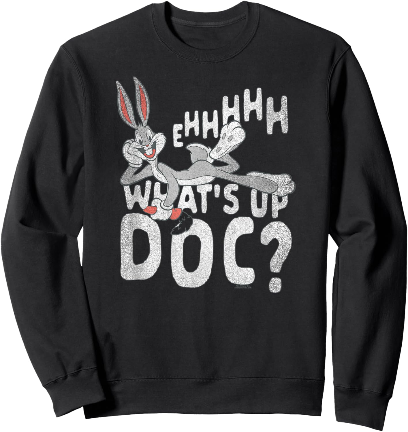 Looney Tunes Bugs Bunny What's Up Doc? Sweatshirt - Sweatshirt | Black