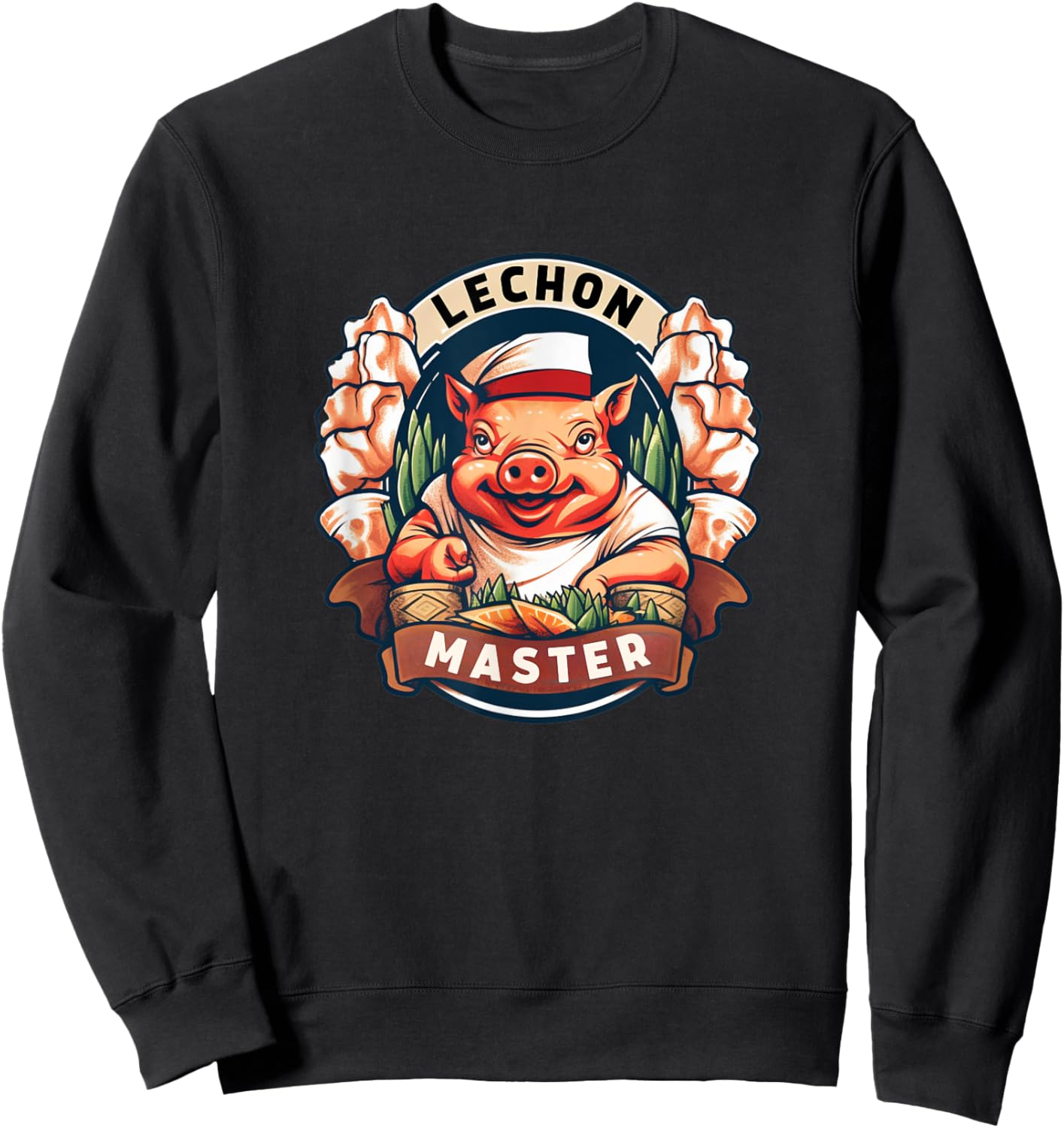 Lechon Master Roasted Pork Expert or Enthusiast Sweatshirt - Sweatshirt | Black