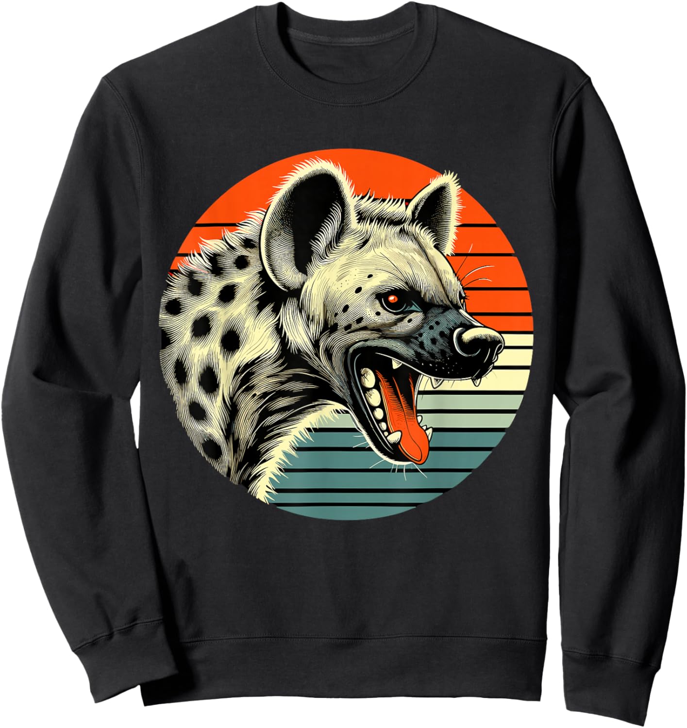 Spotted Laughing Hyena Sweatshirt - Sweatshirt | Black
