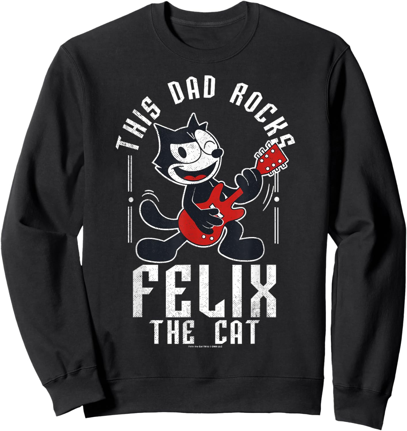 Felix the Cat Father's Day This Dad Rocks Poster Sweatshirt - Sweatshirt | Black