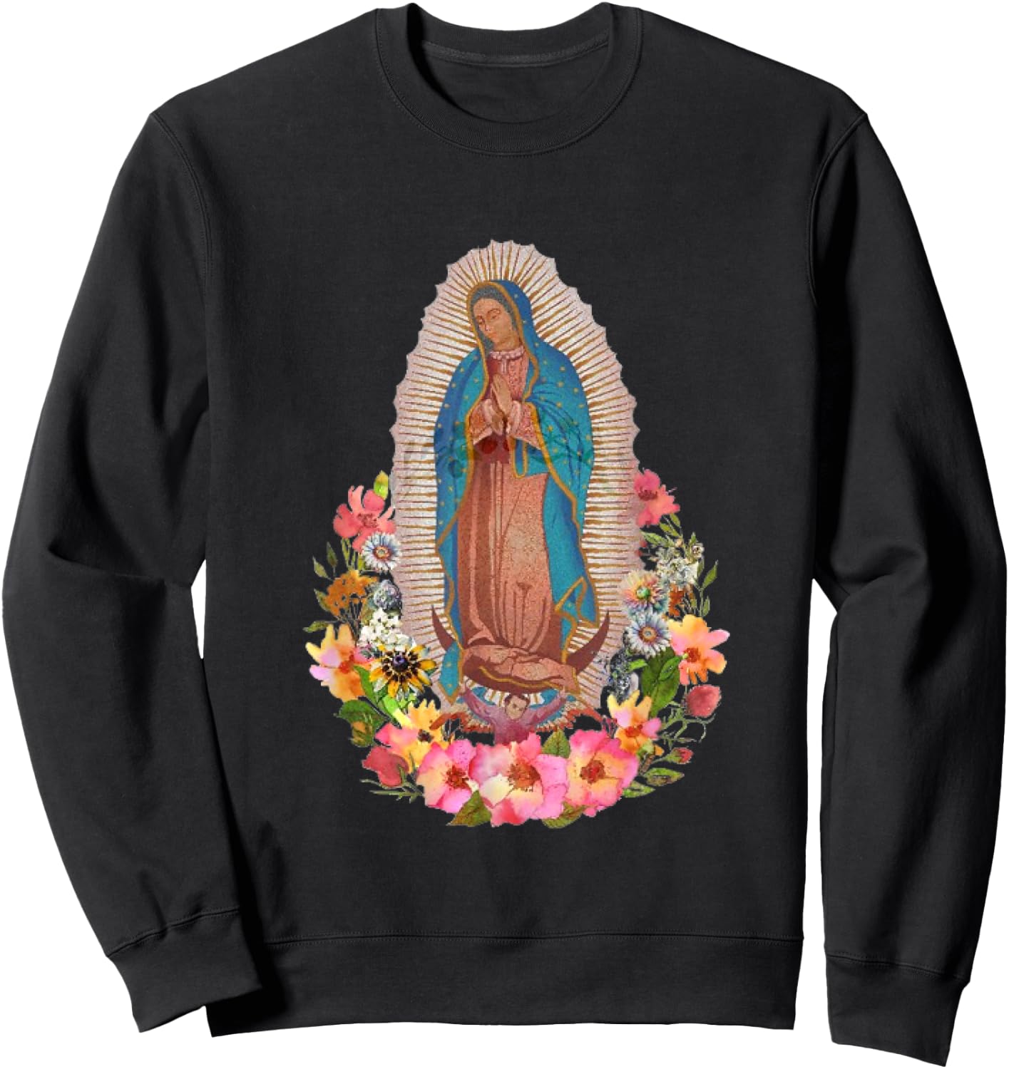Virgen de Guadalupe Sweatshirt - Sweatshirt | Black