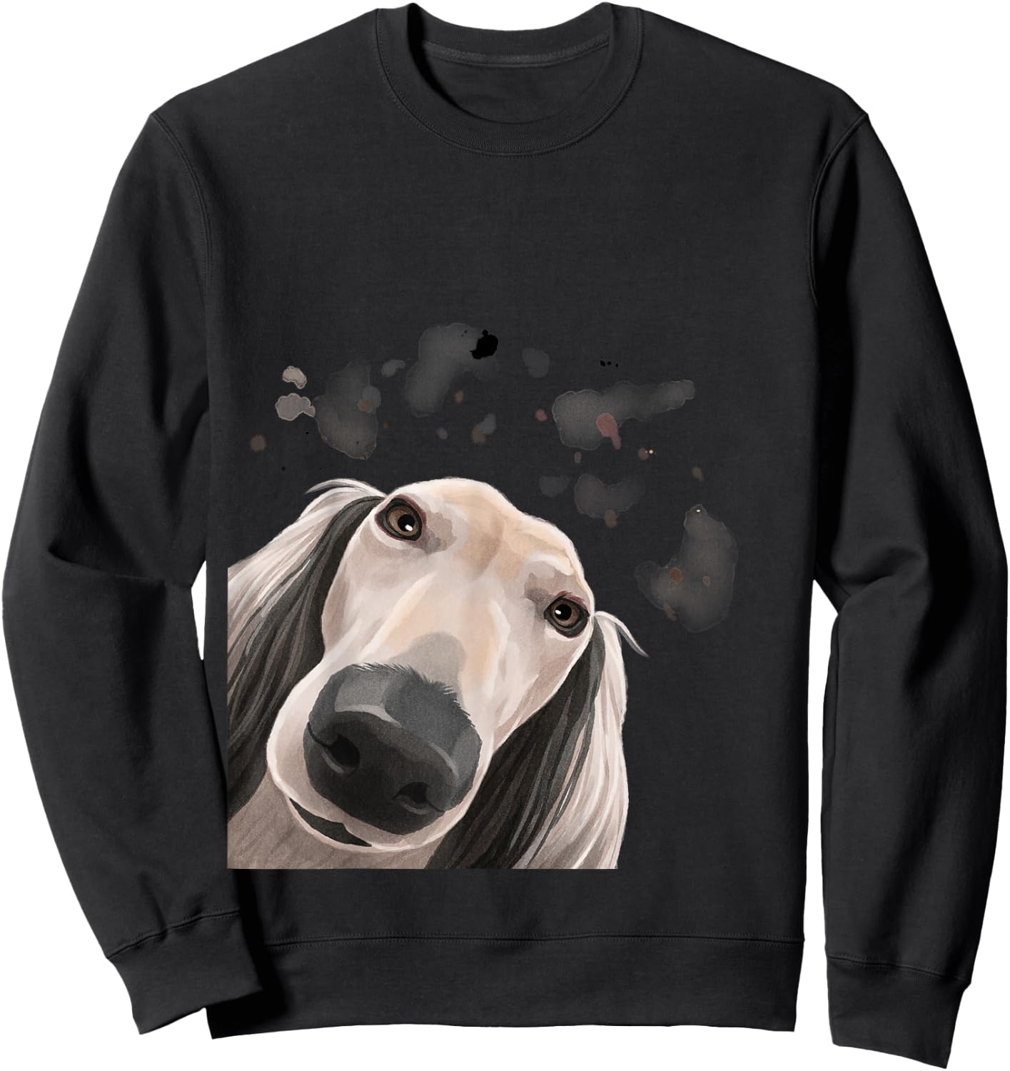 Funny Dog Saluki Sweatshirt - Sweatshirt | Black