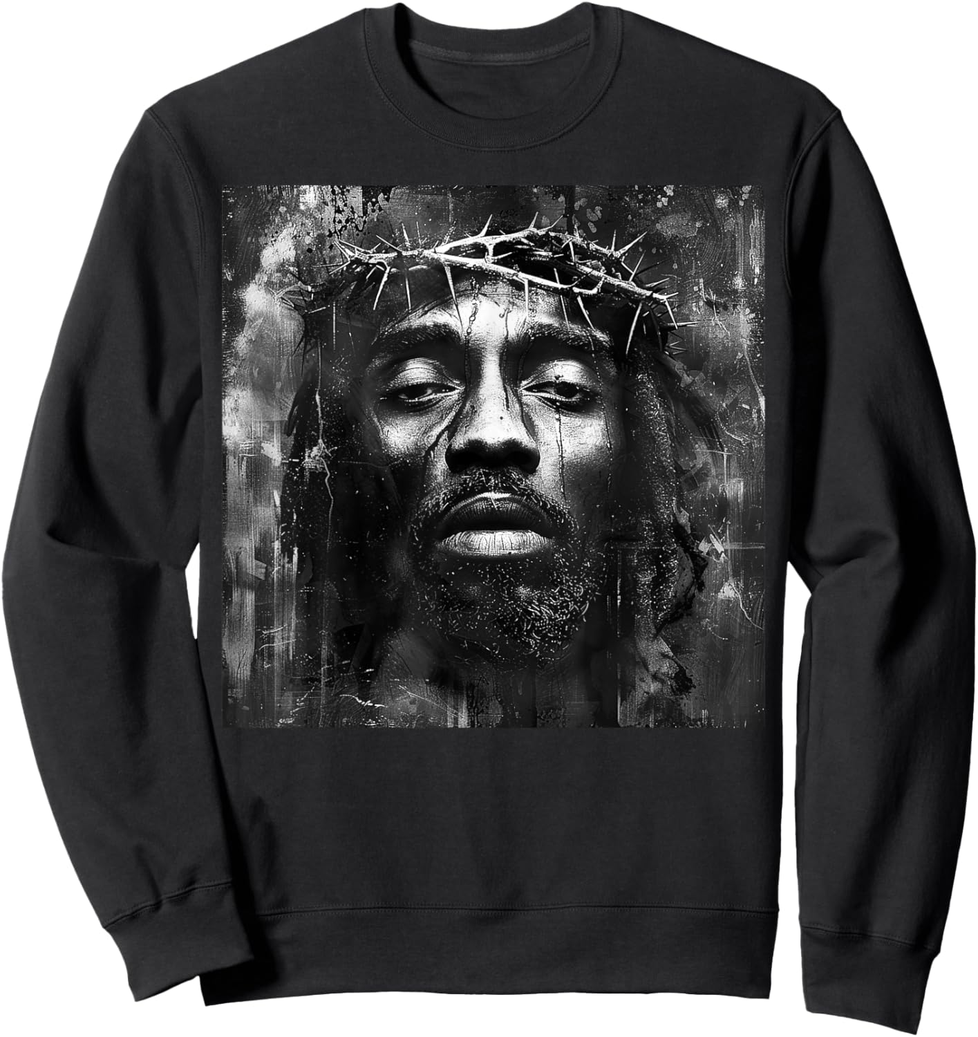 Black Jesus, Christianity, Church, Christ, Jesus Sweatshirt - Sweatshirt | Black