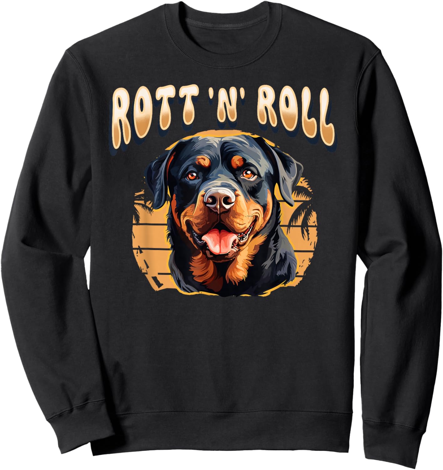 Rottweiler Dog Rott Mom Puppy Rottie Men Women Girls Kids Sweatshirt - Sweatshirt | Black
