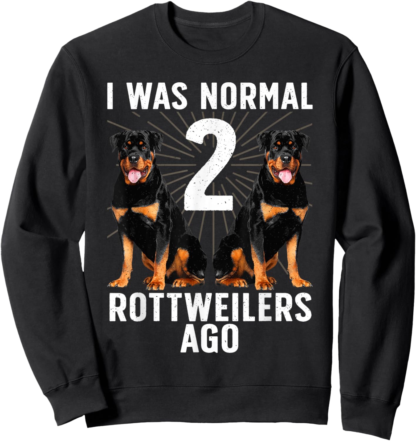 Funny Rottweiler Design Women Kids Rottweiler Lovers Sweatshirt - Sweatshirt | Black