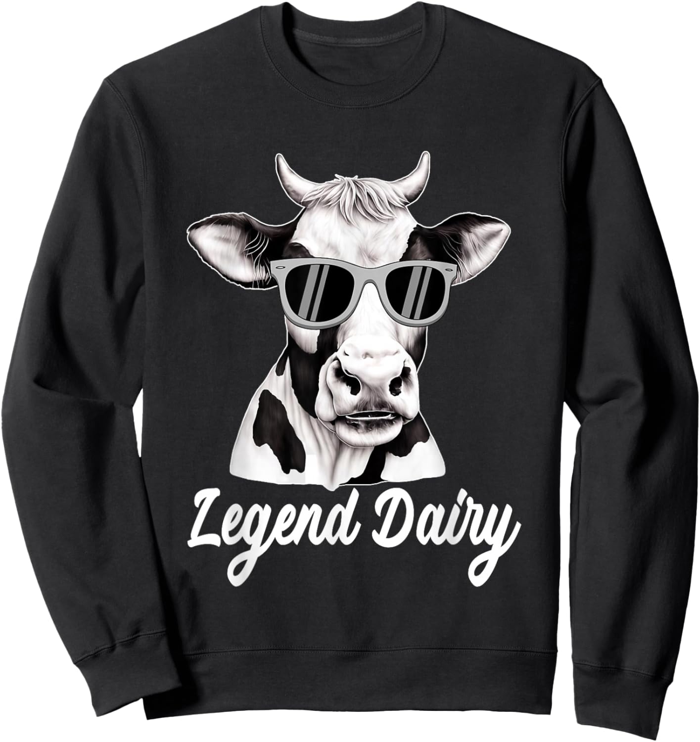 Legend Dairy Farmer Cow Dairy Cow Farmer Dairy Farming Sweatshirt - Sweatshirt | Black