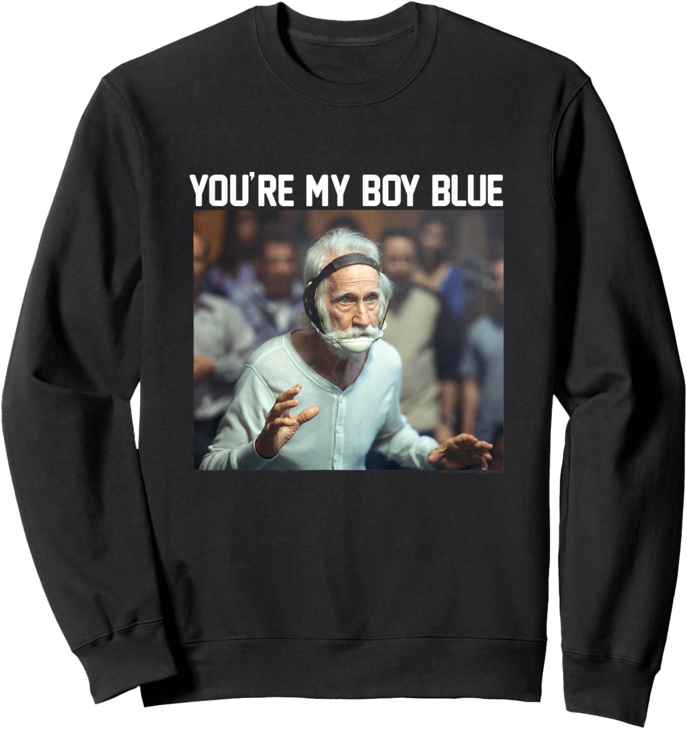 Old School You're My Boy Photo Sweatshirt - Sweatshirt | Black