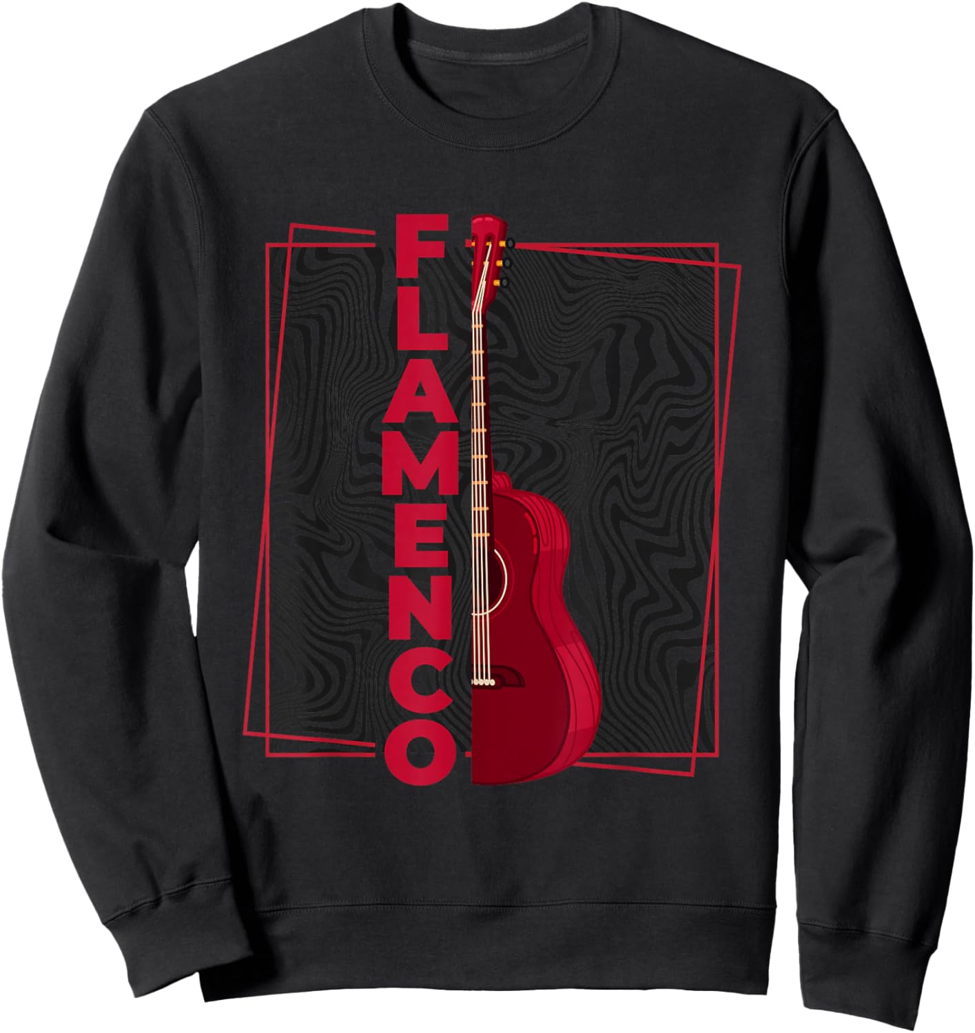 Flamenco | Spanish Dance Guitar | Spain Flamenco Sweatshirt - Sweatshirt | Black