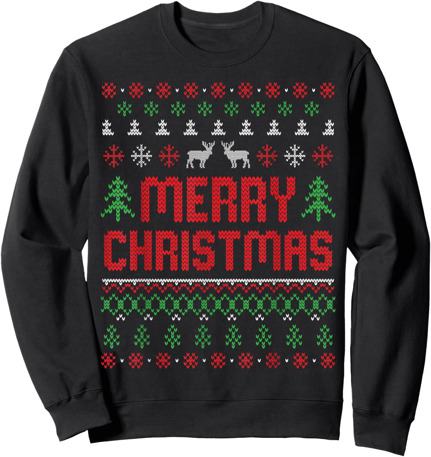 Merry Christmas Sweatshirt - Sweatshirt | Black