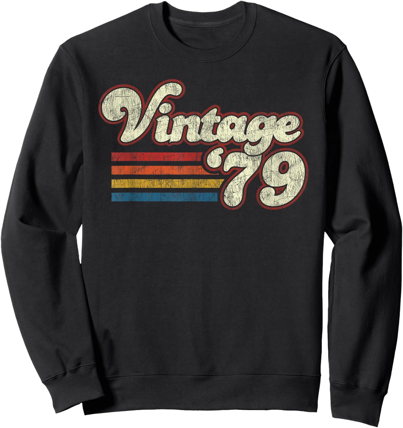 Retro Vintage 1979 Birthday Sweatshirt - Sweatshirt | Black