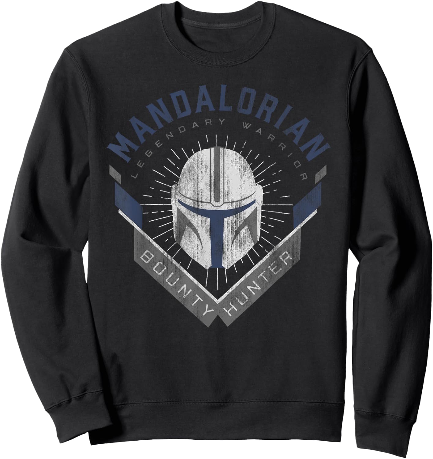 Star Wars The Mandalorian Legendary Warrior Bounty Hunter Sweatshirt - Sweatshirt | Black