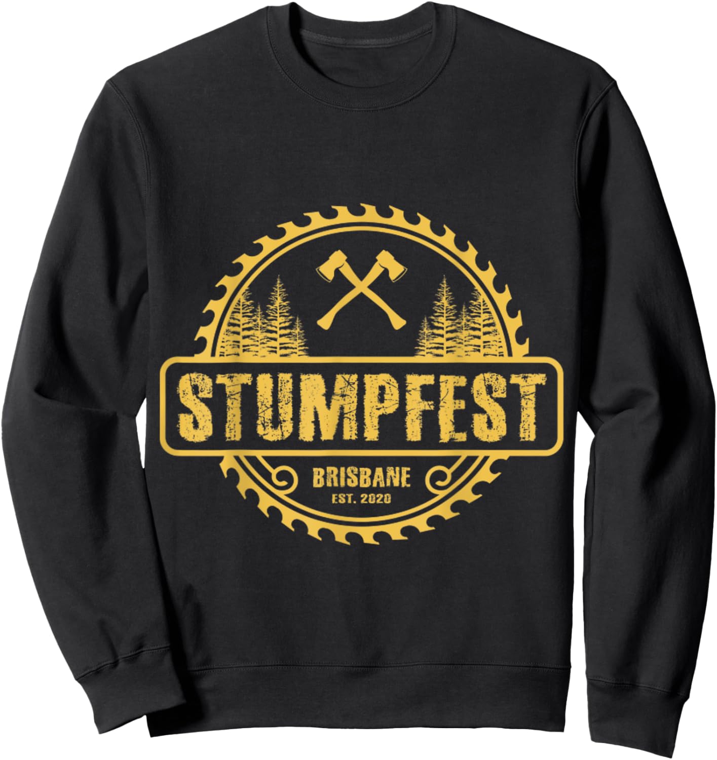 Stumpfest uprroting nail salons since 2020 Funny Dad Mom Sweatshirt - Sweatshirt | Black