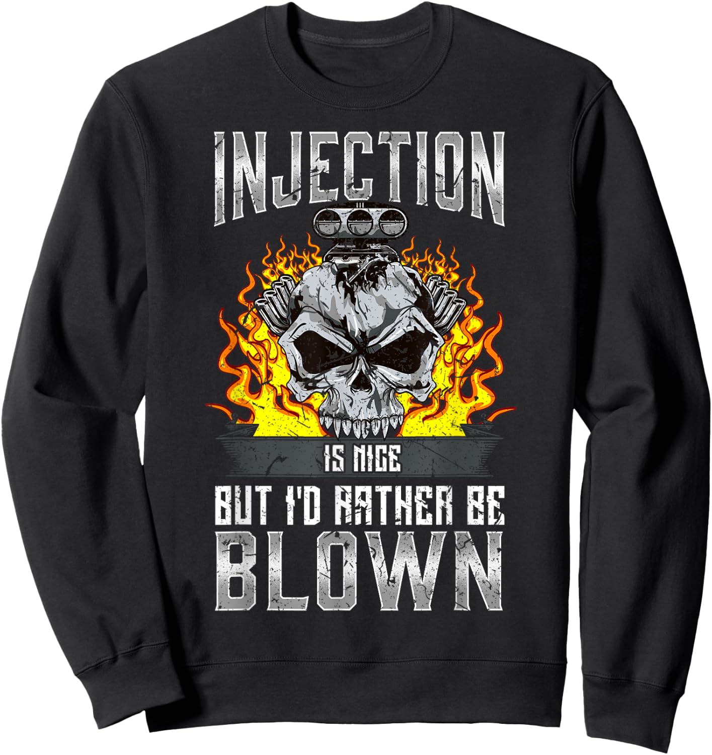 Grease Monkey Garage Mechanic Gift Hot Rod Fast Engines Guys Sweatshirt - Sweatshirt | Black
