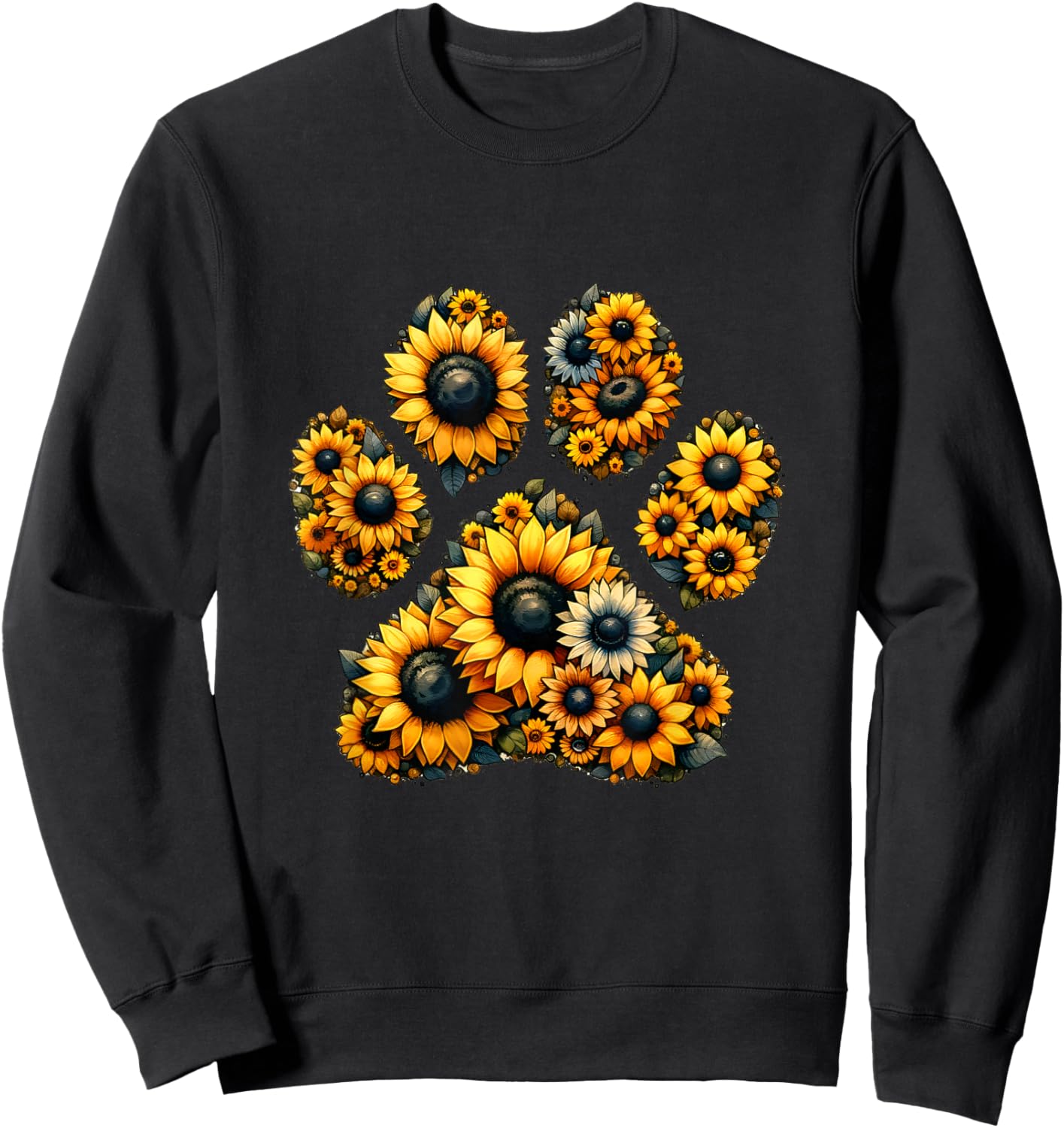 Dog Paw Heart Dog Mum Dog Lover Dog Love Dogs Women Kids Sweatshirt - Sweatshirt | Black