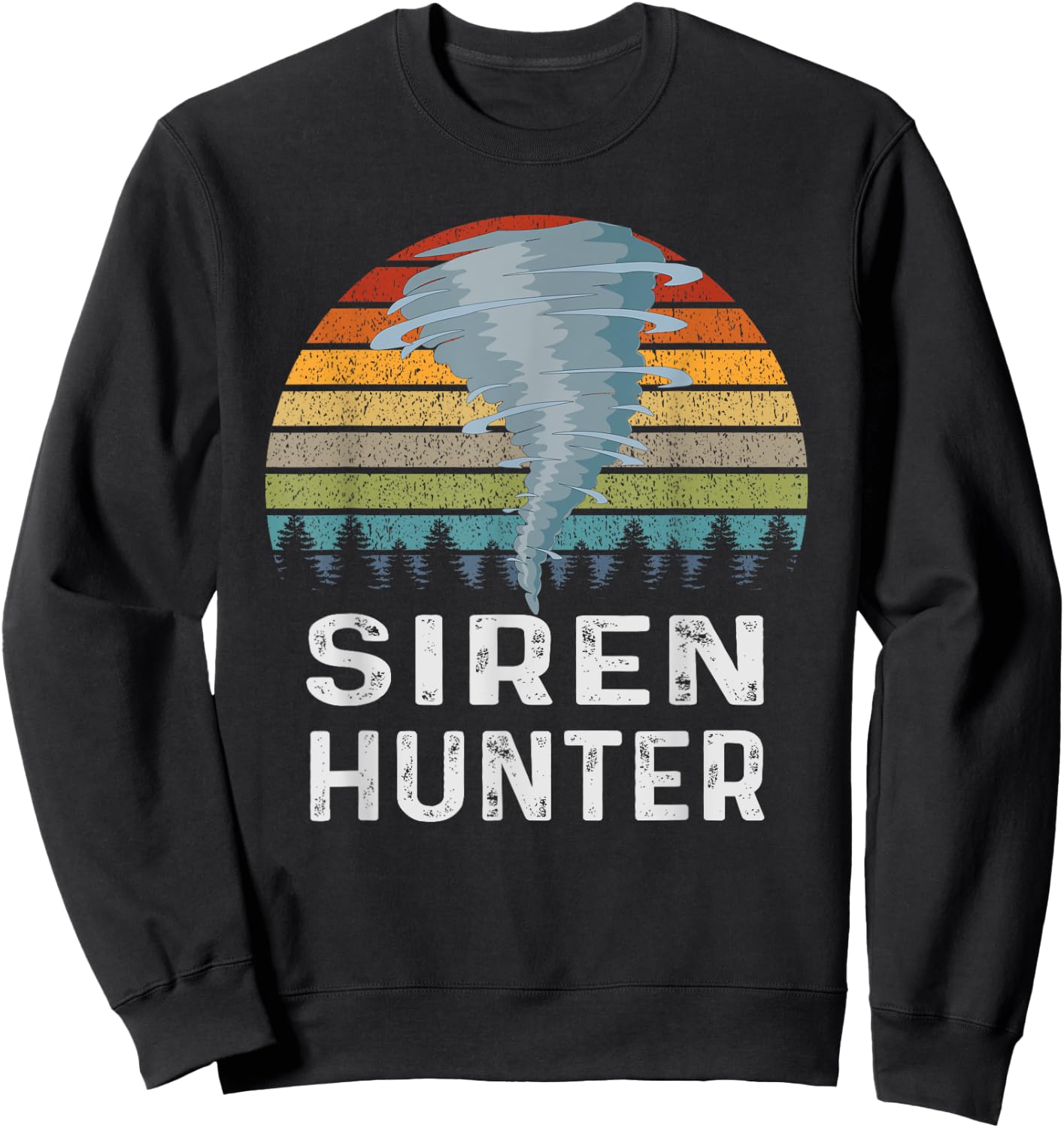 Siren Hunter Retro Tornado Chaser Sweatshirt - Sweatshirt | Black