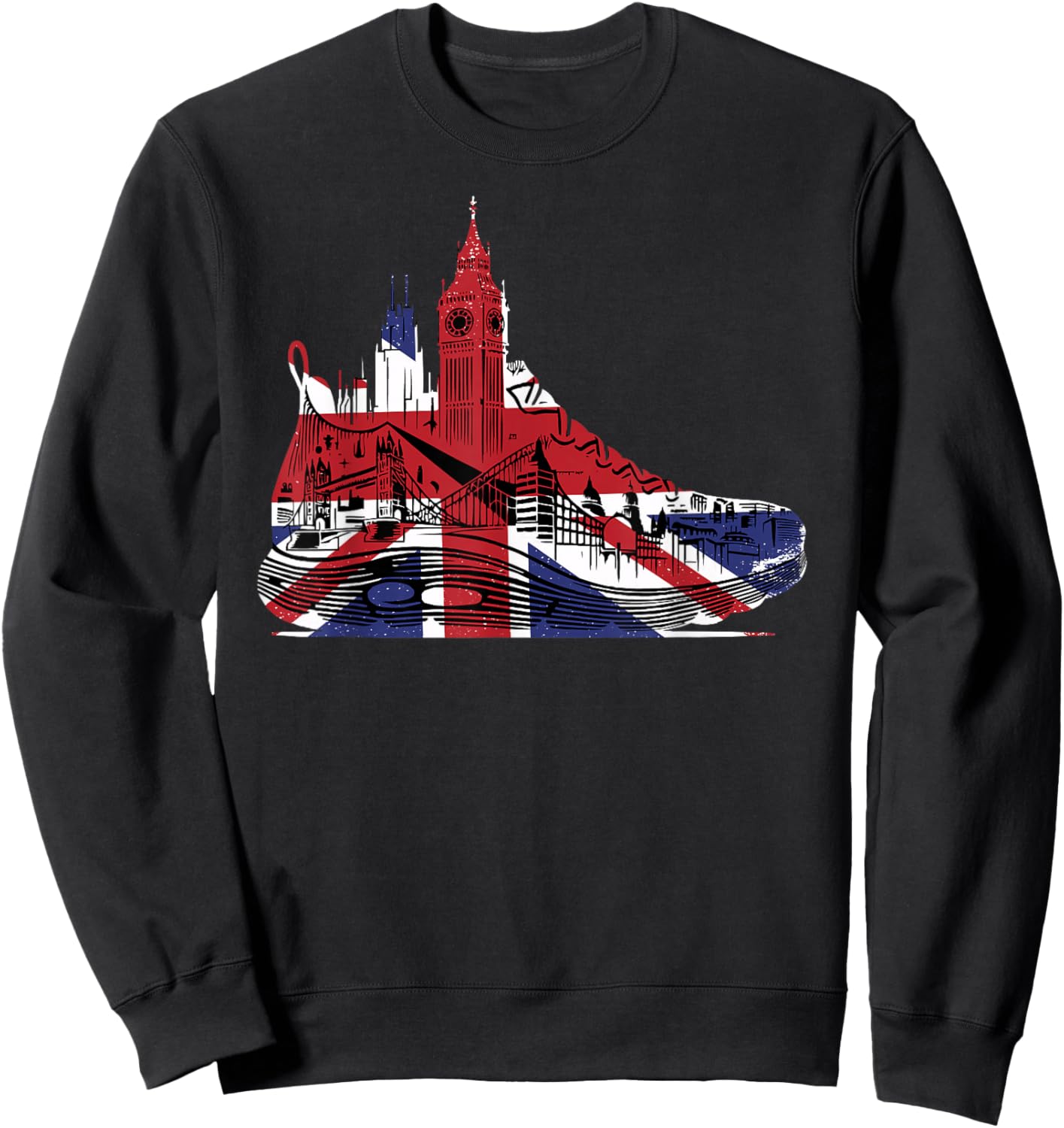 London Running Marathons Runner Marathoner Runner Run Jogger Sweatshirt - Sweatshirt | Black
