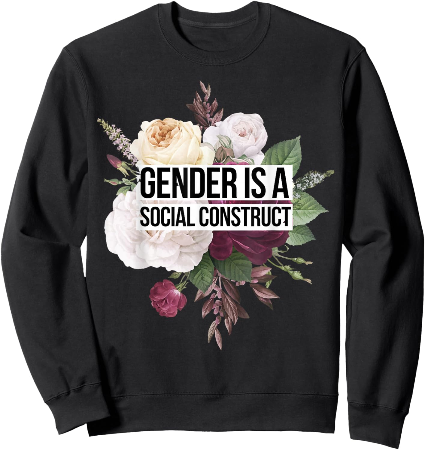 Gender Is A Social Construct Sweatshirt - Sweatshirt | Black