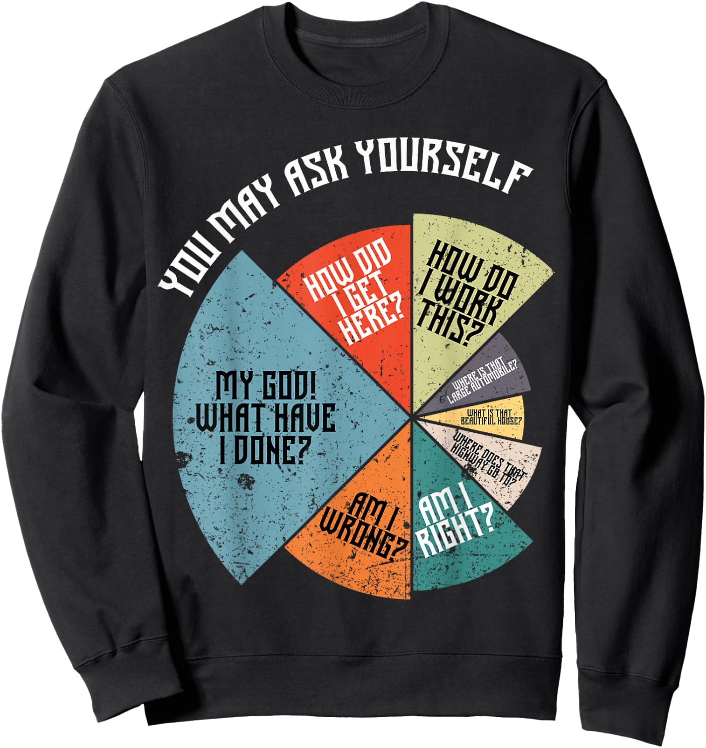 80's Music Retro Lyrics Funny 80s Sweatshirt - Sweatshirt | Black