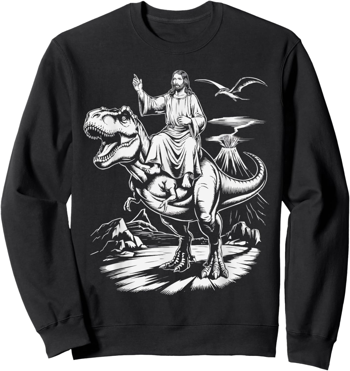 Funny Jesus Christ Religious Christian Believer Christianity Sweatshirt - Sweatshirt | Black