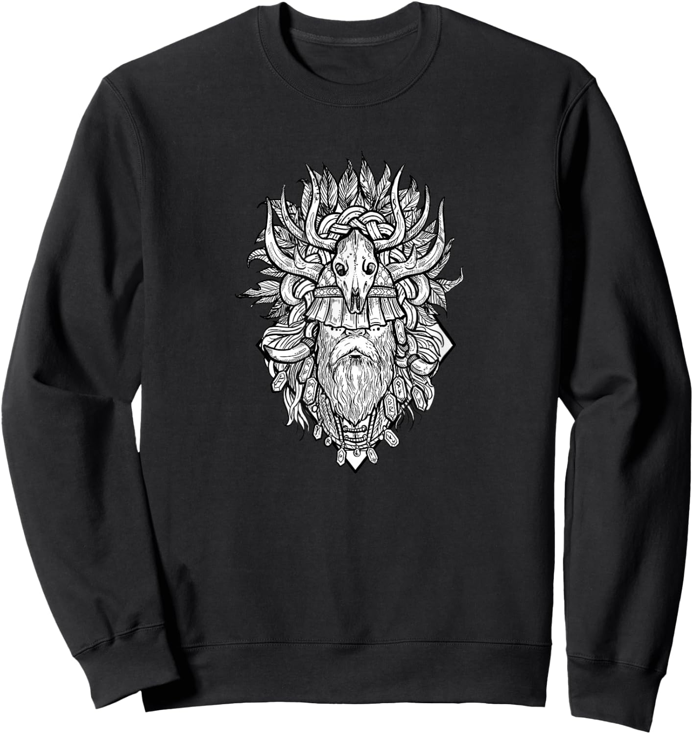Heilung shaman shirt for viking Sweatshirt - Sweatshirt | Black
