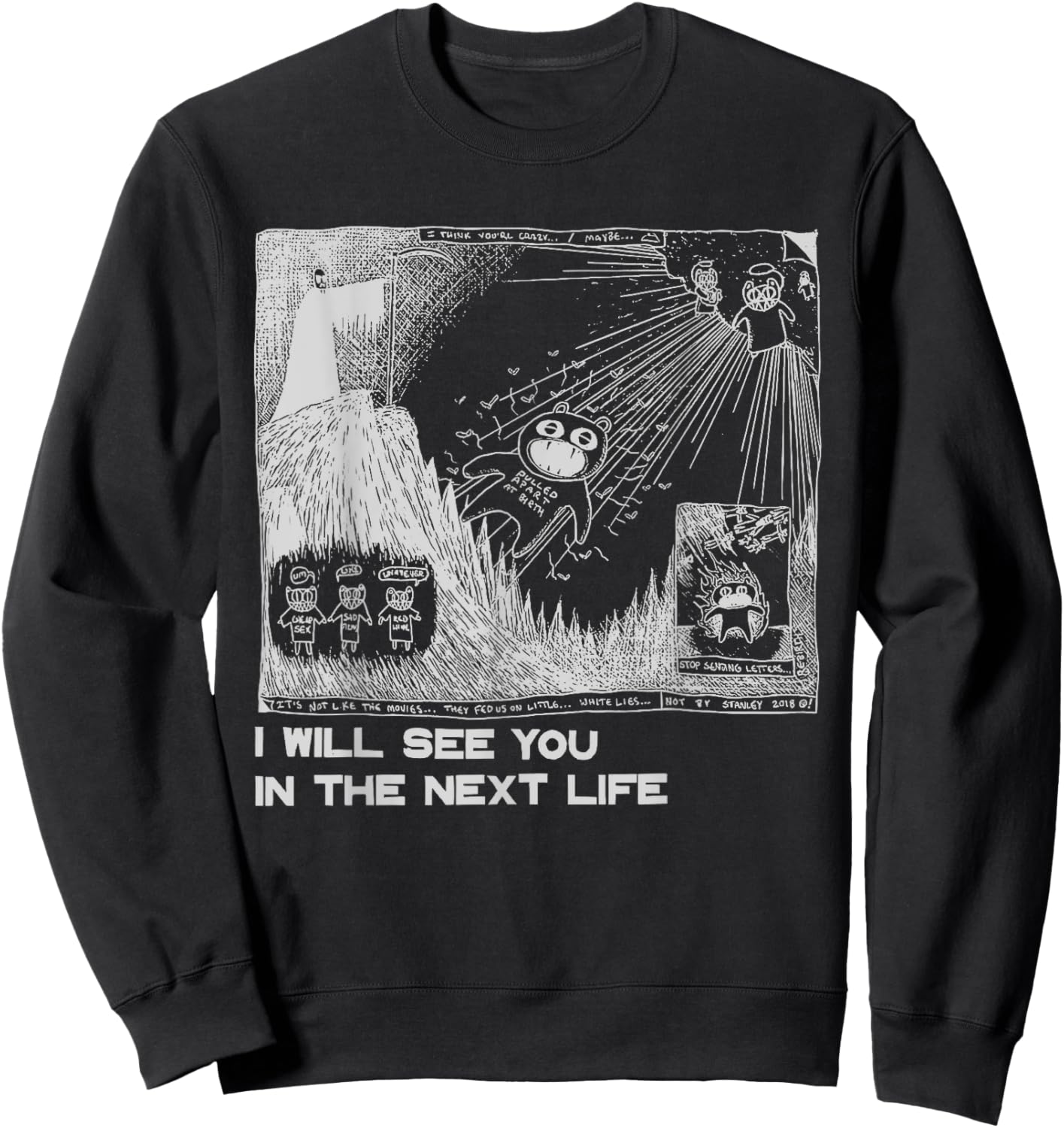 I Will See You In The Next Life Outfits Radio Music 80s 90s Sweatshirt - Sweatshirt | Black