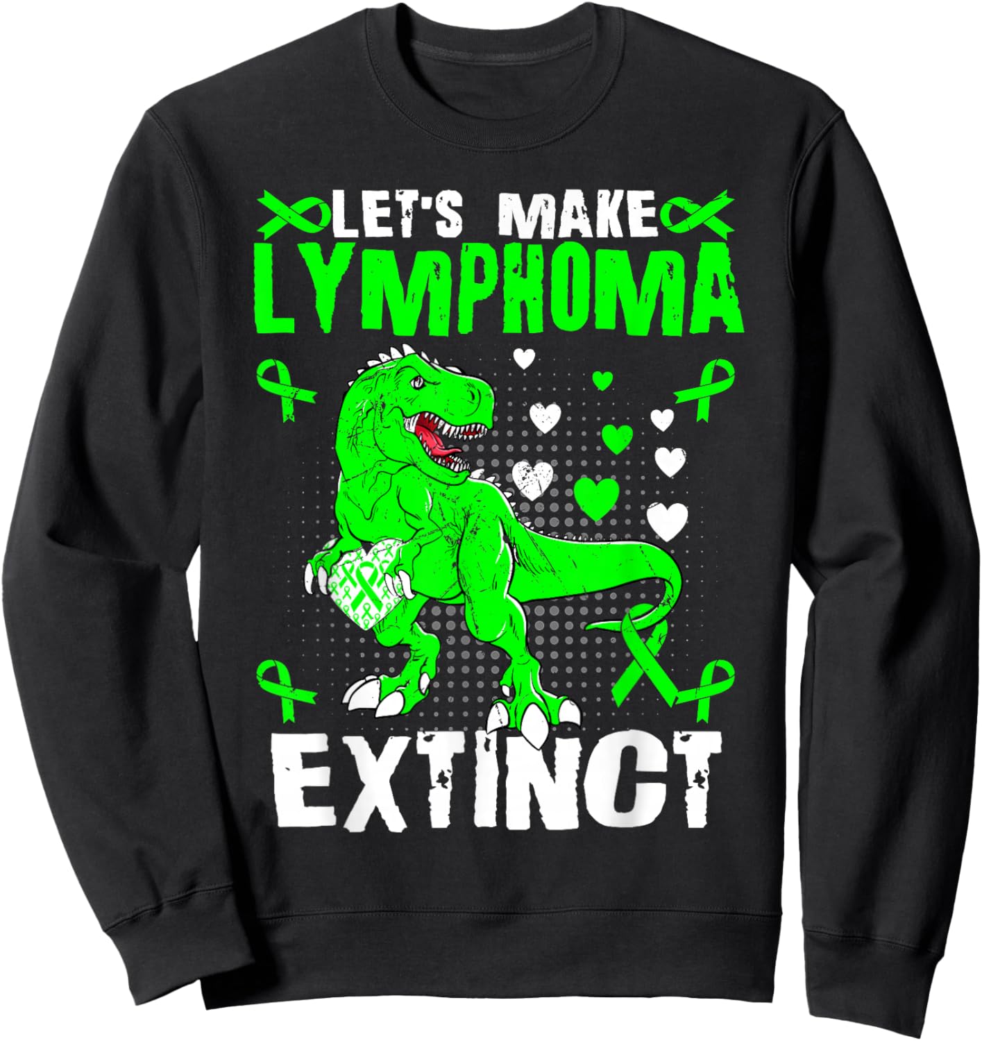 Non Hodgkins Lymphoma Awareness Trex for Kids Boys Sweatshirt - Sweatshirt | Black