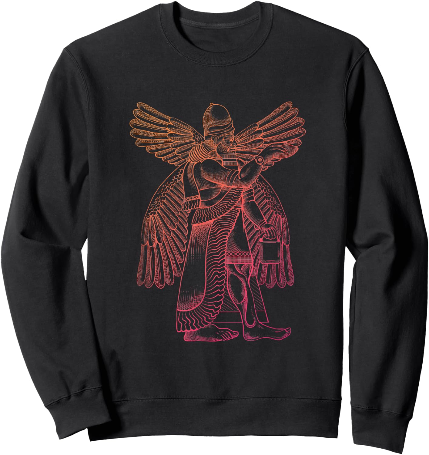 Enki Enlil - Ancient Sumerian Diety King Anunnaki Nibiru Sweatshirt - Sweatshirt | Black