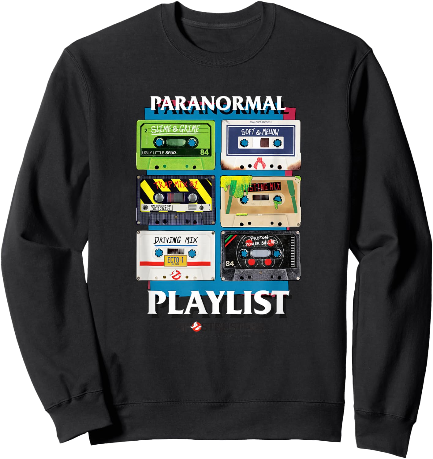 Ghostbusters Paranormal Playlist with Logo Sweatshirt - Sweatshirt | Black