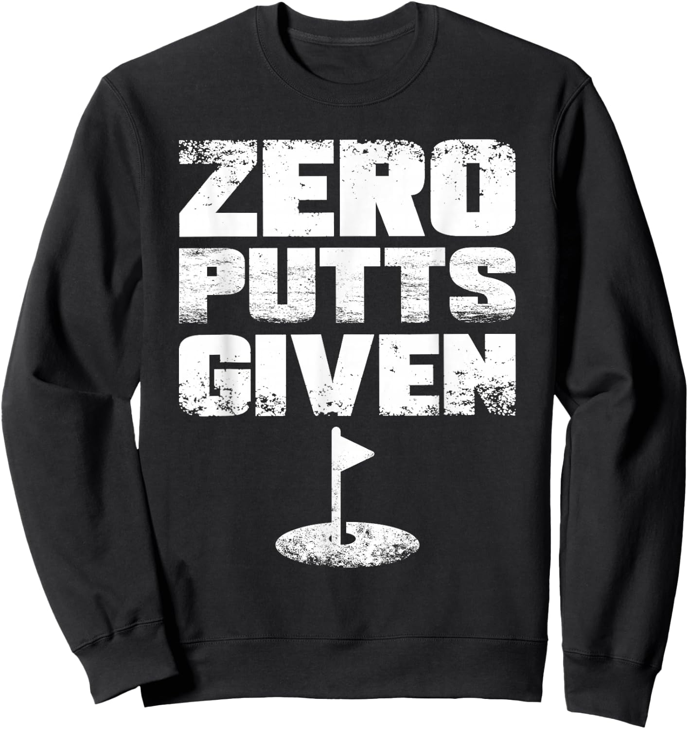 Golf Stuff Men's Black Modern Fun Golf , Small, , Short Sleeve, Classic Fit, Polyester 100% Sweatshirt - Sweatshirt | Black