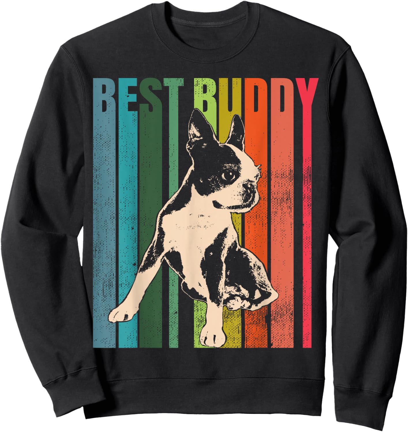99 Gifts Boston Terrier Dog , -Adults & Kids, Black, Short Sleeve, Small Sweatshirt - Sweatshirt | Black