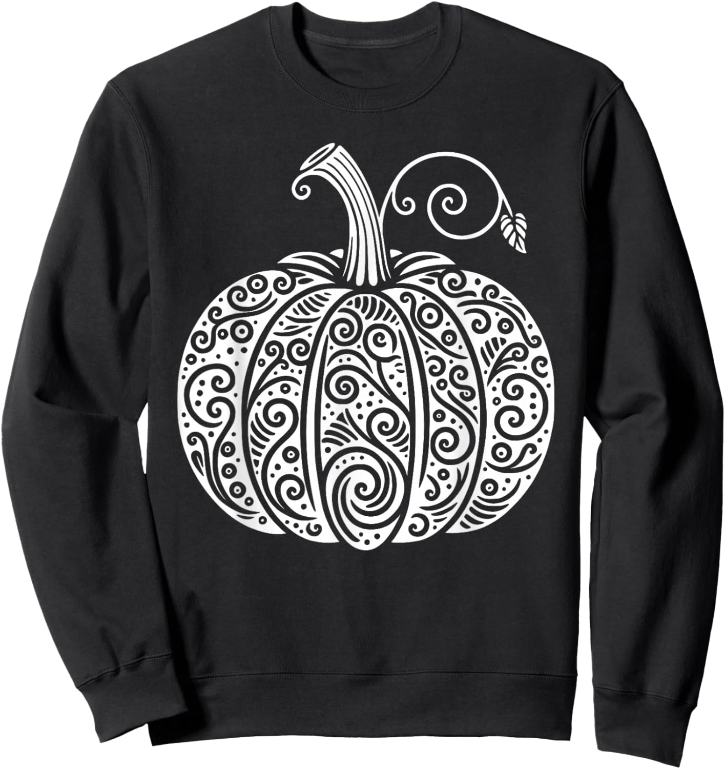 Autumn Fall Pumpkin Shirt Women Cute Thanksgiving Halloween Sweatshirt - Sweatshirt | Black