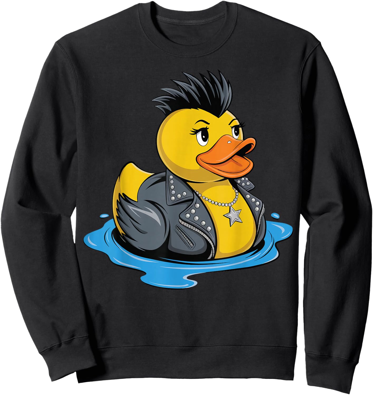 Rubber Duck Punk Sweatshirt - Sweatshirt | Black