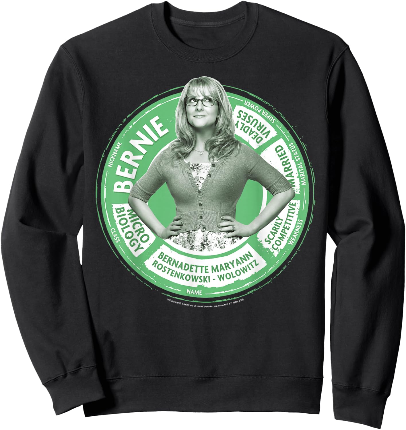 The Big Bang Theory Bernadette Statistics Sweatshirt - Sweatshirt | Black