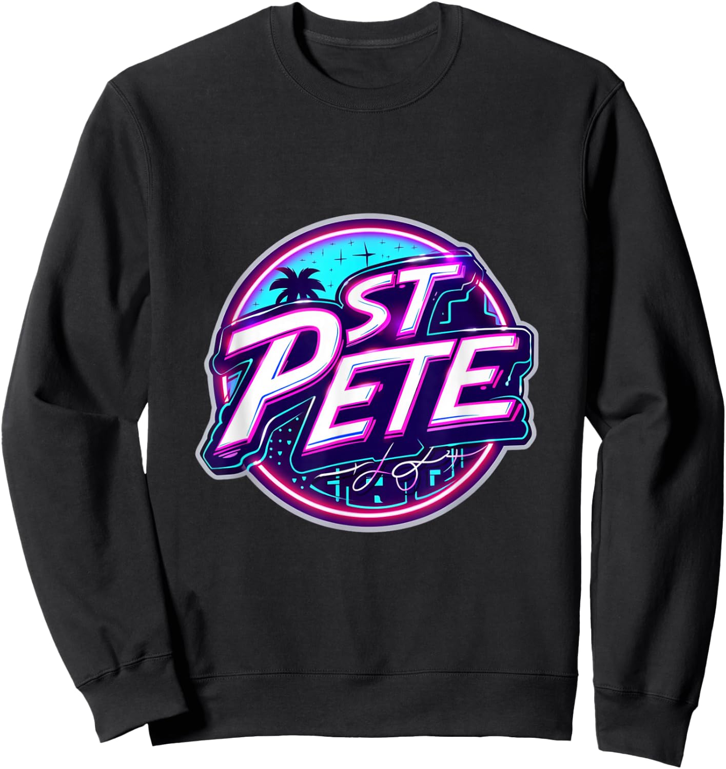 St. Pete Beach Florida St. Petersburg Palm Trees Sunshine Sweatshirt - Sweatshirt | Black
