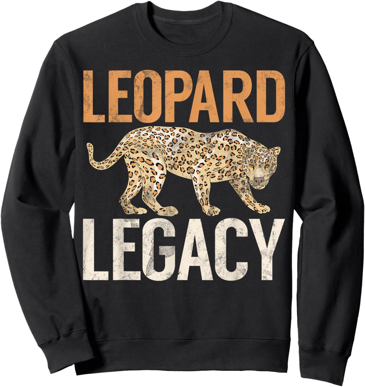 Leopard Legacy Leopard Sweatshirt - Sweatshirt | Black