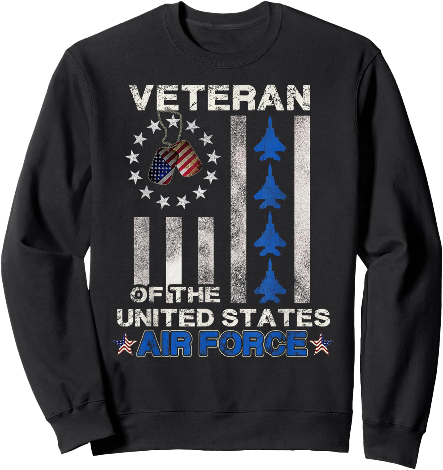 Veteran of The United States Air Force US Air Force Sweatshirt - Sweatshirt | Black